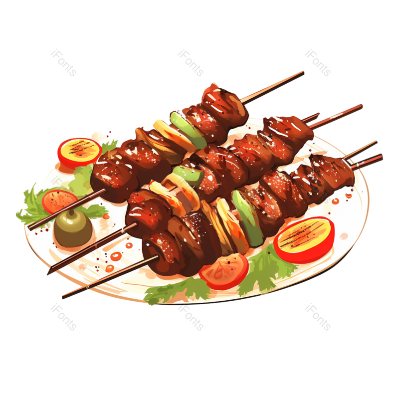 餐具图片,夏天元素,传统PNG,蔬菜免抠素材